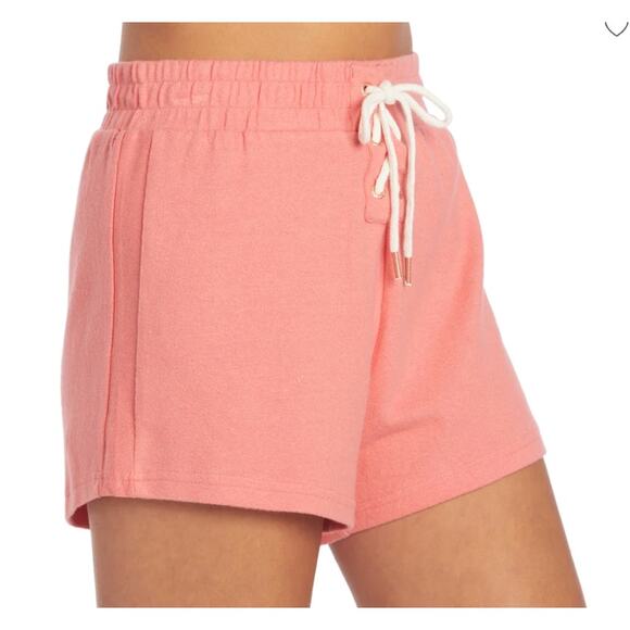 Volcom Women's Lil Fleece Pink Shorts Small 4 6 NWT - Picture 2 of 4